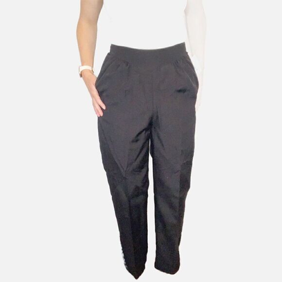 Vintage Douglas Marc Pants 70s/80s Deadstock New with Tags Black Fit Size 4/6 - Picture 2 of 12